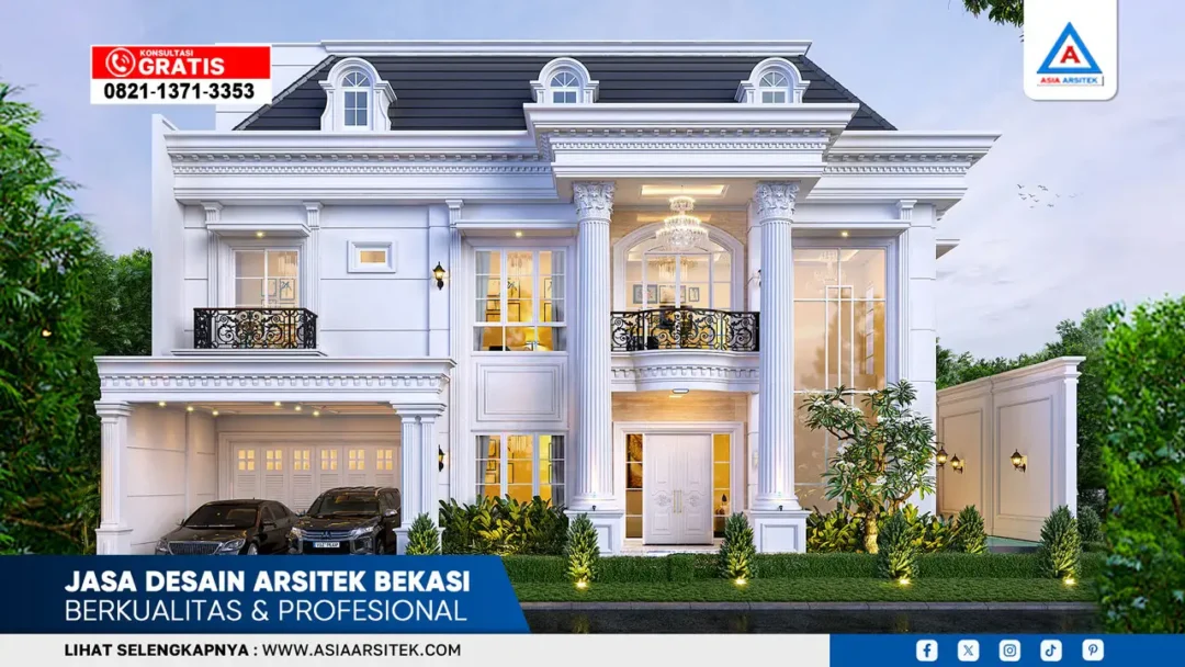 Jasa desain arsitek Bekasi berkualitas dan profesional untuk desain rumah mewah, minimalis, dan klasik