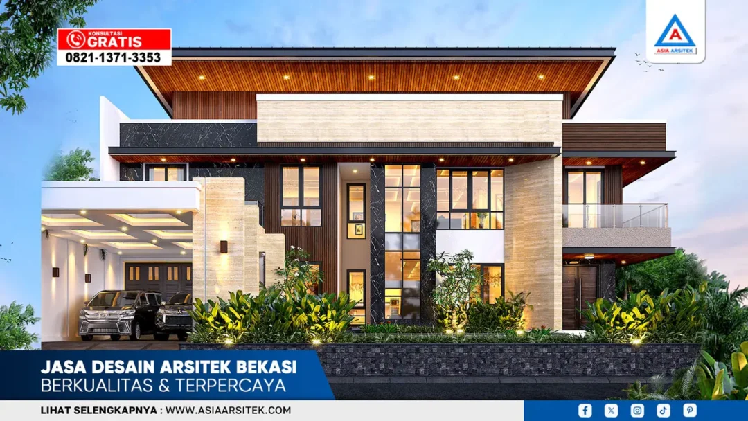 Jasa desain arsitek Bekasi berkualitas dan terpercaya untuk desain rumah modern, klasik, dan tropis