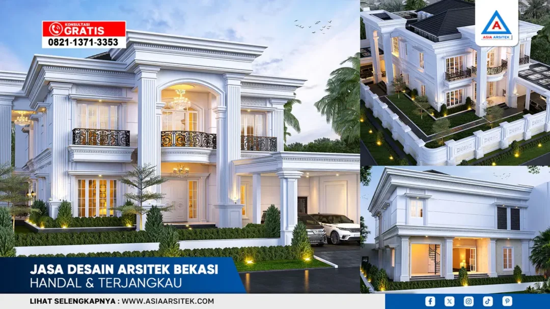 Jasa desain arsitek Bekasi handal dan terjangkau untuk desain rumah modern, minimalis, dan klasik