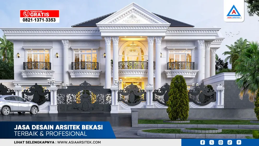 Jasa desain arsitek Bekasi terbaik dan berpengalaman dengan hasil desain rumah elegan, presisi, dan berkualitas