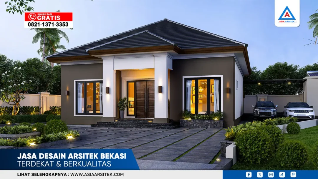 Jasa desain arsitek Bekasi terdekat dan berkualitas dengan hasil desain rumah elegan, fungsional, dan profesional