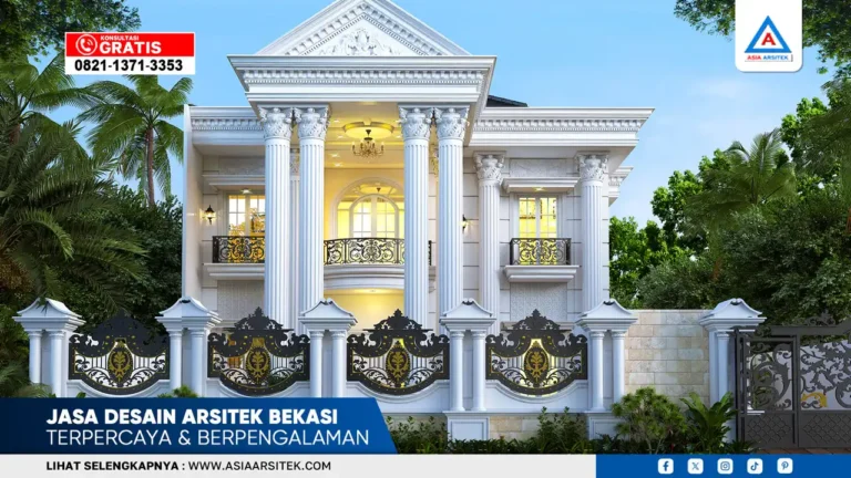 Jasa desain arsitek Bekasi terpercaya dan berpengalaman dengan hasil desain rumah elegan dan fungsional