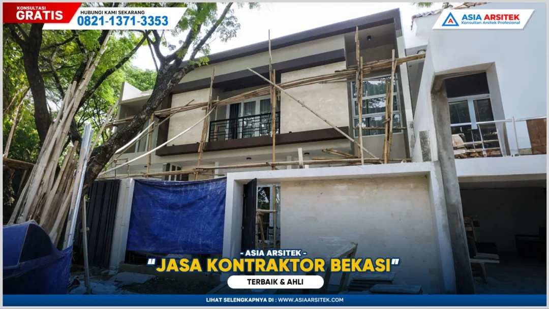 Jasa kontraktor bangunan Bekasi terbaik dan ahli dengan hasil pembangunan rumah rapi, kokoh, dan profesional