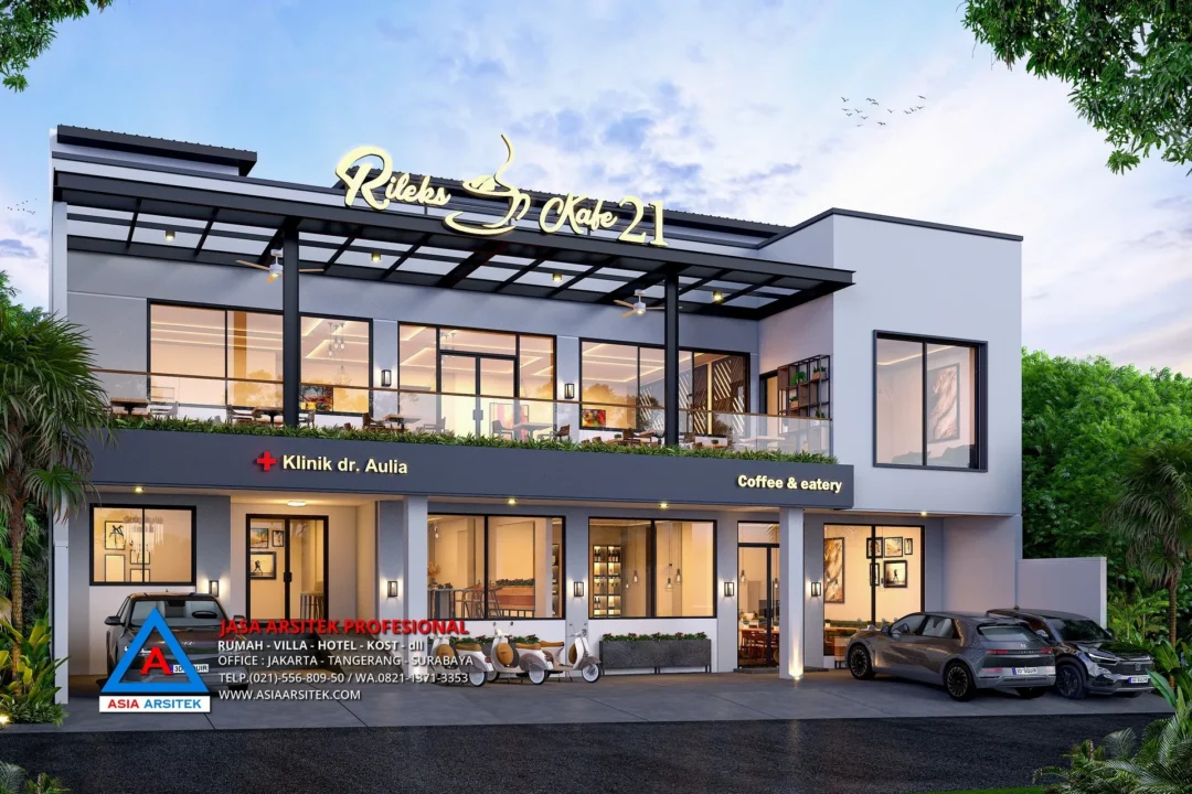 view depan kiri Jasa Arsitek Desain Ruko Cafe 3 Lantai di Depok, Jasa Desain Rumah Depok, Jasa Arsitek Depok, Arsitek Depok, Jasa Desain Rumah, jasa arsitek rumah, jasa desain arsitek, jasa desain interior, harga jasa desain rumah, harga jasa arsitek rumah, harga jasa arsitek per m2, jasa desain rumah gratis, jasa desain rumah murah, jasa desain rumah dan rab, Desain Ruko 1 lantai, Desain Ruko 2 lantai, Desain ruko 4X6, Model Ruko Minimalis 1 Lantai, Desain Ruko Minimalis, Desain Cafe Outdoor, Desain cafe minimalis, Desain cafe Kekinian, Desain cafe Minimalis Low Budget, Desain Cafe Minimalis pinggir jalan, Desain cafe aesthetic,