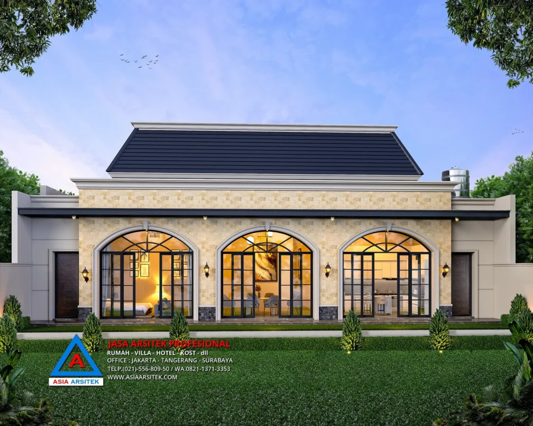 tampak belakang Jasa Arsitek Desain Rumah Mewah Mediterania 1 Lantai di Yogyakarta Jogja, Jasa Desain Rumah Yogyakarta Jogja, Jasa Arsitek Yogyakarta Jogja, Arsitek Yogyakarta Jogja, Jasa Desain Rumah, jasa arsitek rumah, jasa desain arsitek, jasa desain interior, harga jasa desain rumah, harga jasa arsitek rumah, harga jasa arsitek per m2, jasa desain rumah gratis, jasa desain rumah murah, jasa desain rumah dan rab,