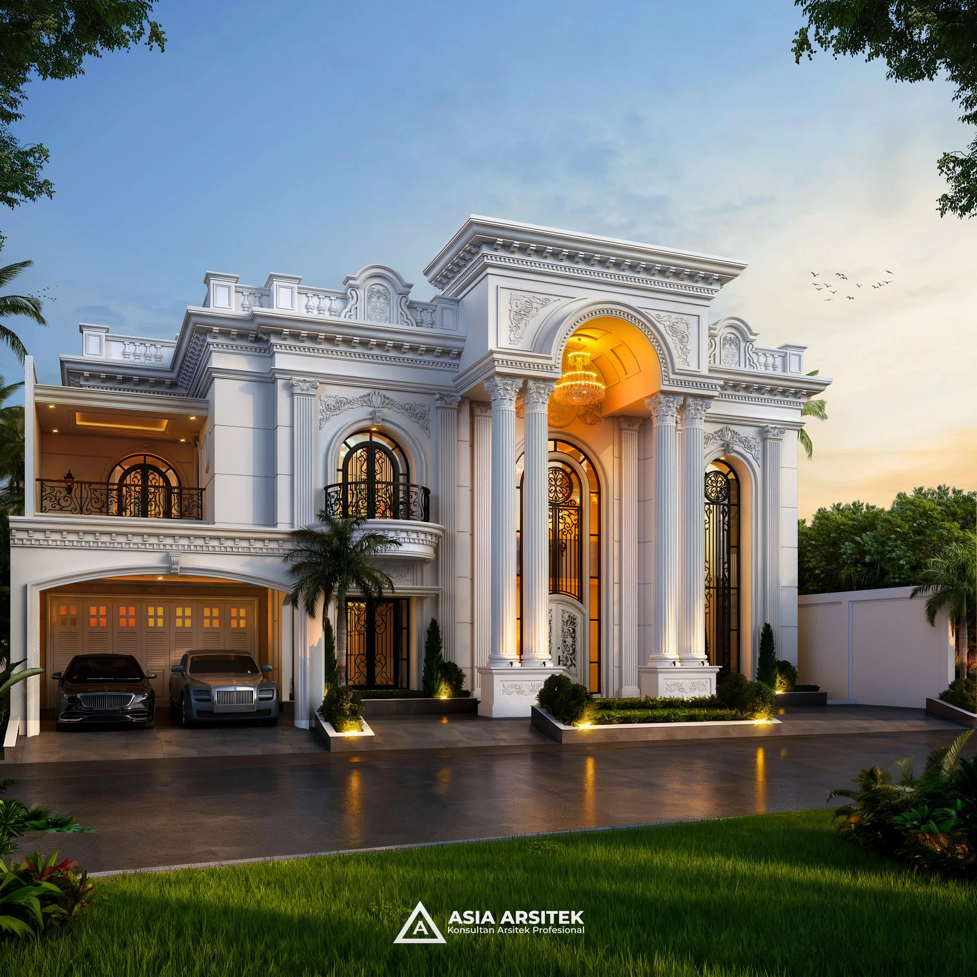 Jasa-Desain-Rumah-Bekasi-Jawa-Barat-Desain-Rumah-Mewah-Klasik-Bp-JY