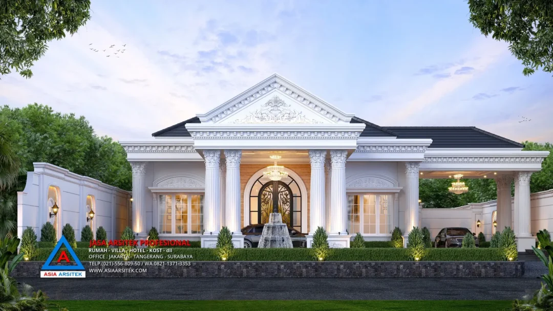 Desain Rumah Klasik 1 Lantai Bapak DV di Kalimantan Tengah, Desain Rumah Klasik 1 Lantai, Rumah Klasik Sederhana, Desain Rumah Klasik Modern, Rumah klasik Modern Minimalis, Rumah Klasik Modern 1 Lantai, Rumah klasik Eropa,