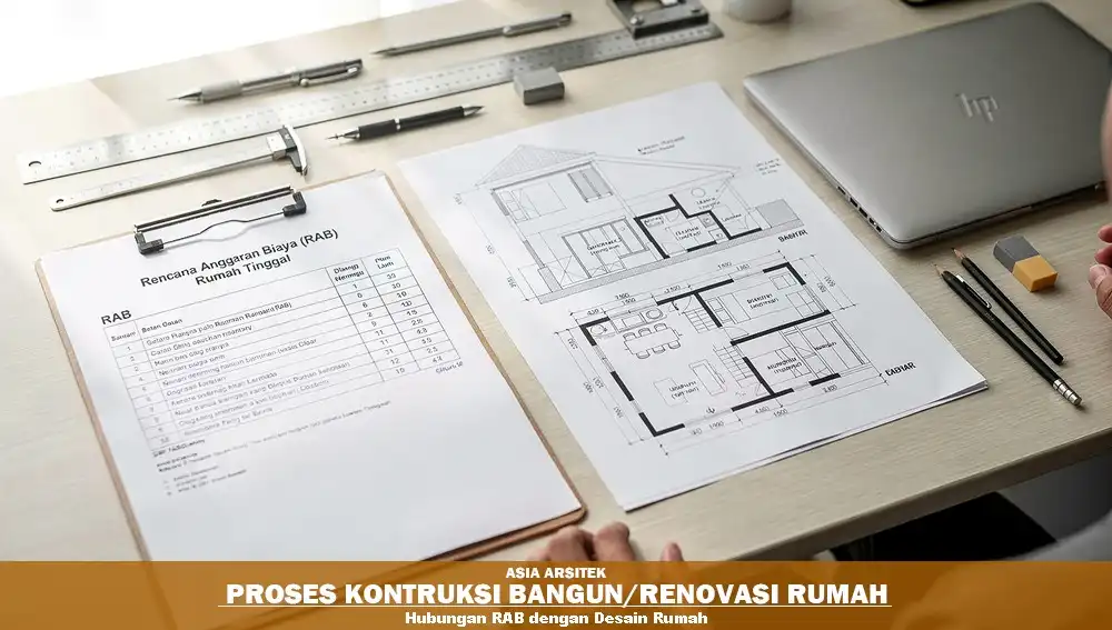 hubungan RAB bangun rumah dengan desain