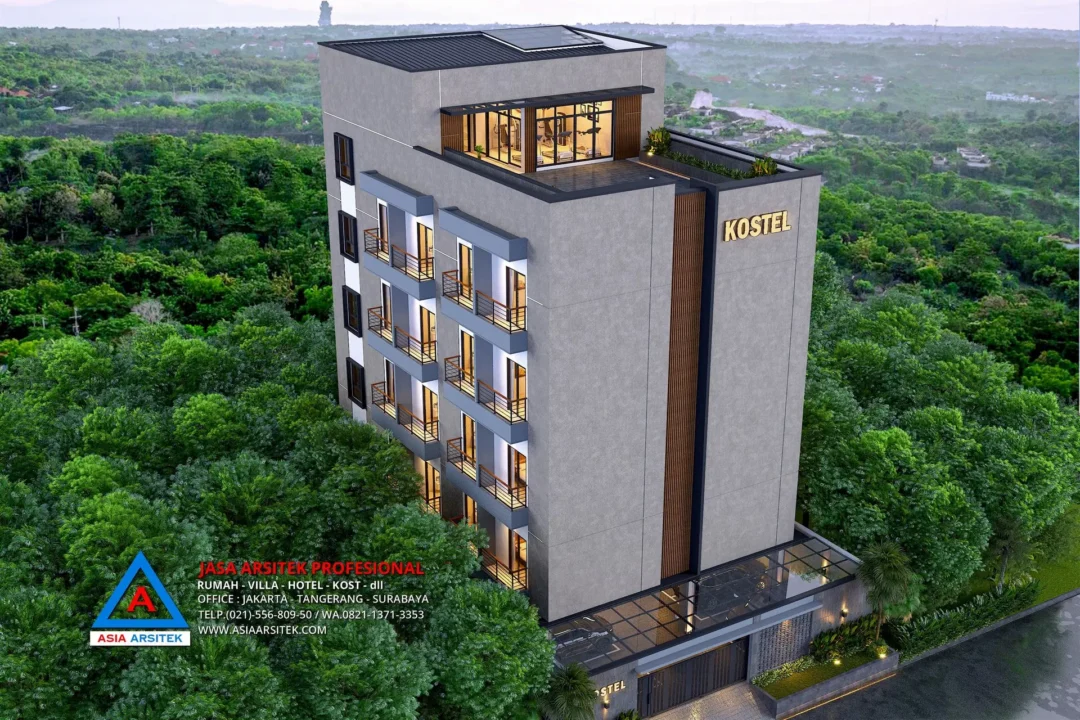 View Atas Jasa Arsitek Desain Kost Kosan 5 Lantai di Cilandak Barat Jakarta Selatan, jasa desain rumah kost, contoh desain kos kosan, contoh desain kos kosan minimalis, contoh desain kos kosan sederhana, contoh desain rumah kost, contoh desain rumah kost 2 lantai, desain bangunan kost minimalis, asia arsitek jasa arsitek desain rumah villa kost hotel, arsitek rumah kost,