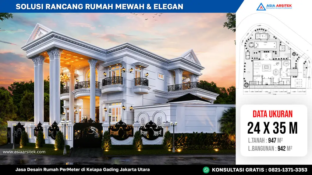 Jasa Desain Rumah PerMeter di Kelapa Gading Jakarta Utara, Desain Rumah Mewah Klasik, Jasa Desain Rumah Jakarta Utara, Jasa Arsitek Tangerang Selatan, Arsitek Jakarta Utara, Jasa Desain Rumah Rumah, Jasa Desain Rumah, jasa arsitek rumah, jasa desain arsitek, jasa desain interior, harga jasa desain rumah, harga jasa arsitek rumah, harga jasa arsitek per m2, jasa desain rumah gratis, jasa desain rumah murah, jasa desain rumah dan rab, jasa desain rumah mewah, jasa desain rumah klasik, desain rumah 1 lantai, desain rumah 2 lantai, asia arsitek 1 lantai, asia arsitek 2 lantai