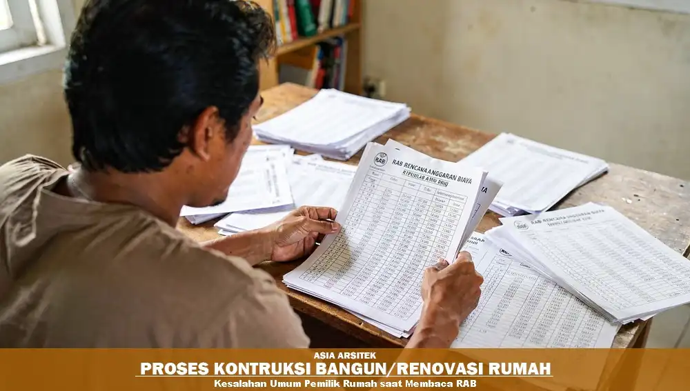 kesalahan memahami RAB bangun rumah