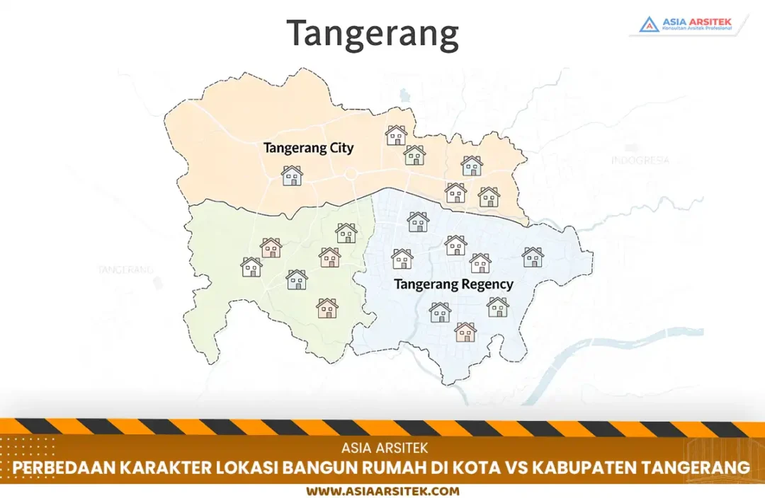 lokasi bangun rumah Tangerang antara kota dan kabupaten