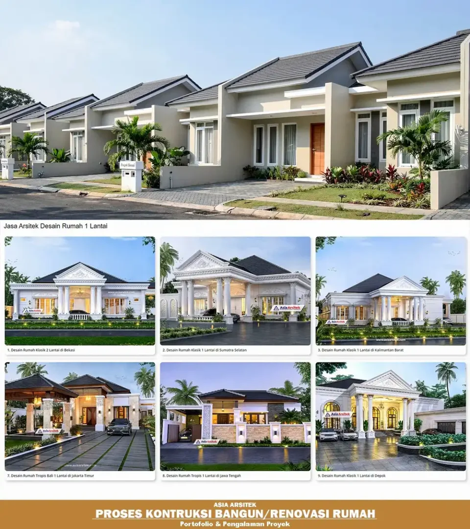 portofolio rumah 1 lantai Asia Arsitek