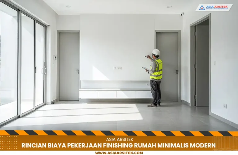 Perencanaan biaya finishing rumah minimalis modern