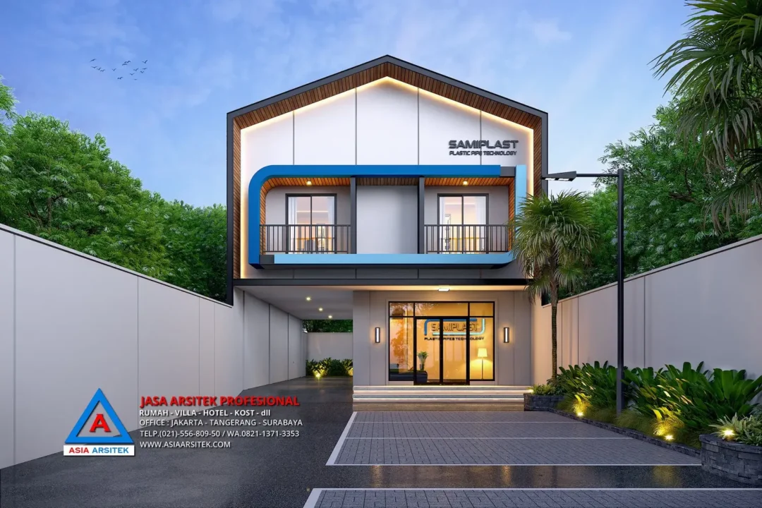 Jasa Arsitek Desain Kantor 2 Lantai di Serpong Tangerang Selatan, Desain Kantor Pribadi, Desain kantor minimalis modern, Desain Kantor Modern, Desain Kantor Minimalis tampak depan, Inspirasi desain kantor, Desain kantor mewah,