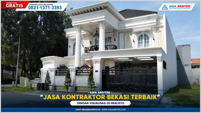 Jasa Kontraktor Bangunan Bekasi Terbaik dengan Visualisasi 3D Realistis