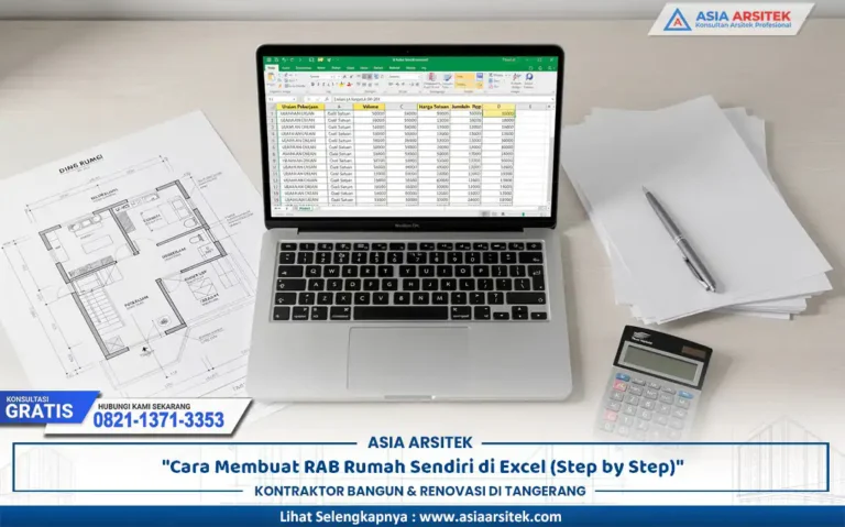 cara membuat rab rumah excel dengan spreadsheet perhitungan biaya konstruksi