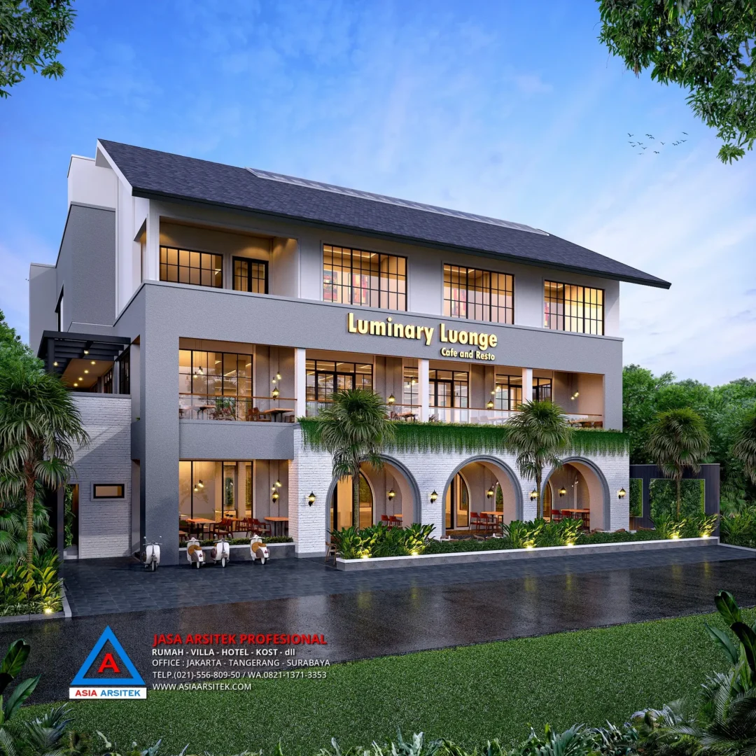 Jasa Arsitek Desain Cafe dan Resto 3 Lantai di Jogja Yogyakarta, Jasa desain cafe outdoor, Desain interior Cafe Kekinian, Desain cafe minimalis, Desain cafe Minimalis Low budget, Desain Cafe Minimalis outdoor, Jasa Desain Interior,