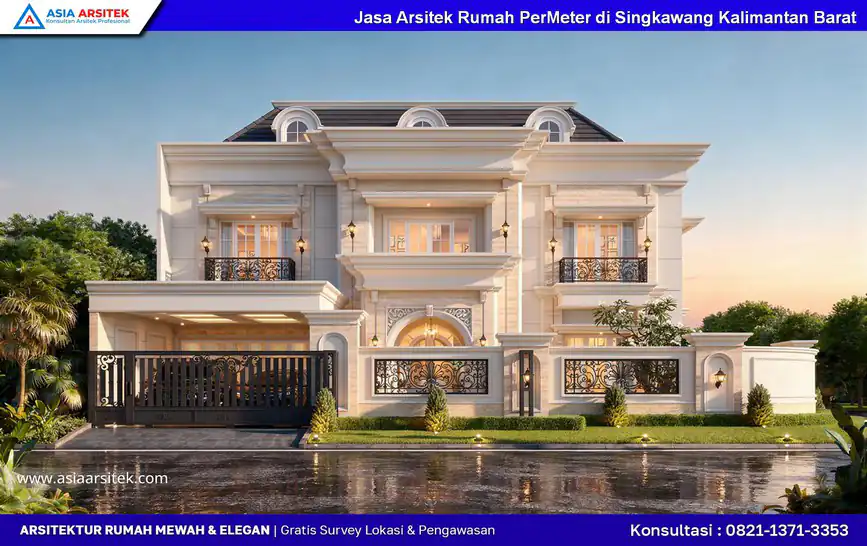 Jasa Arsitek Rumah PerMeter di Singkawang Kalimantan Barat