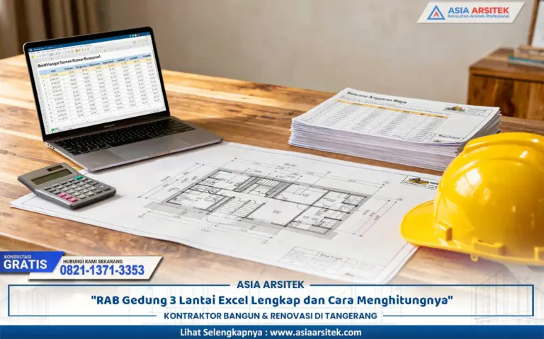 proses penyusunan RAB gedung 3 lantai pada perencanaan proyek bangunan bertingkat
