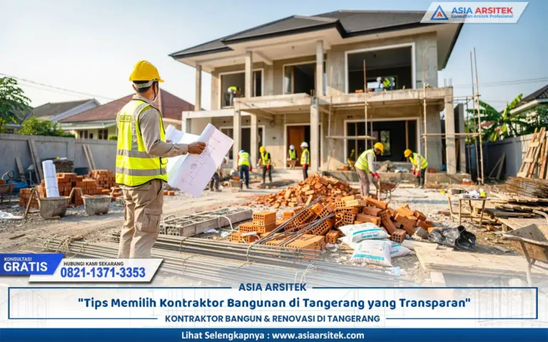 proyek pembangunan rumah oleh kontraktor Tangerang terpercaya dengan pengawasan konstruksi profesional