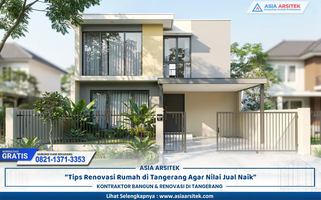 renovasi rumah modern yang meningkatkan nilai jual Tangerang pada hunian dua lantai