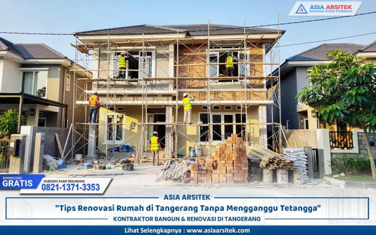 proses renovasi aman Tangerang pada rumah tinggal di lingkungan permukiman padat