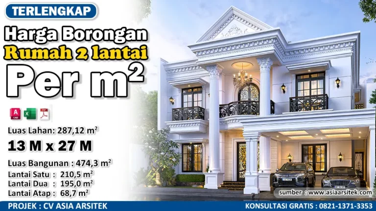 Harga Borongan Rumah 2 Lantai Per Meter 2026 2027
