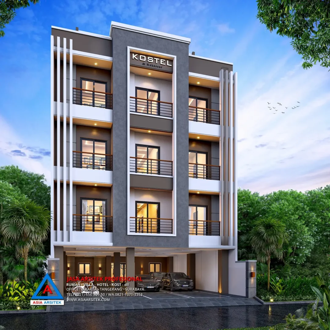 Jasa Arsitek Desain Rumah Kost 5 Lantai di Makassar, jasa desain rumah kost, contoh desain kos kosan, contoh desain kos kosan minimalis, contoh desain kos kosan sederhana, contoh desain rumah kost, contoh desain rumah kost 2 lantai, desain bangunan kost minimalis, asia arsitek jasa arsitek desain rumah villa kost hotel, arsitek rumah kost,