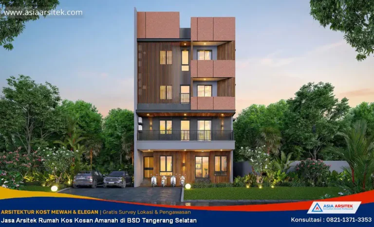 Jasa Arsitek Rumah Kos Kosan Amanah di BSD Tangerang Selatan