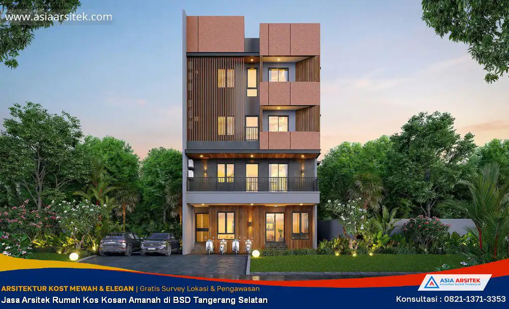 Jasa Arsitek Rumah Kos Kosan Amanah di BSD Tangerang Selatan
