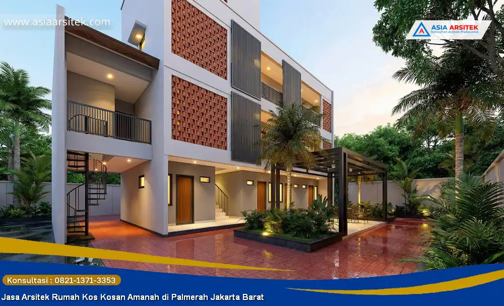 Jasa Arsitek Rumah Kos Kosan Amanah di Palmerah Jakarta Barat