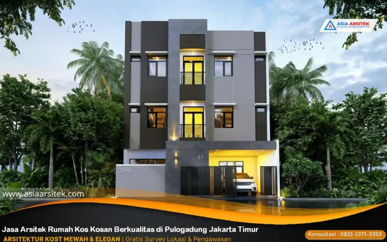 Jasa Arsitek Rumah Kos Kosan Berkualitas di Pulogadung Jakarta Timur