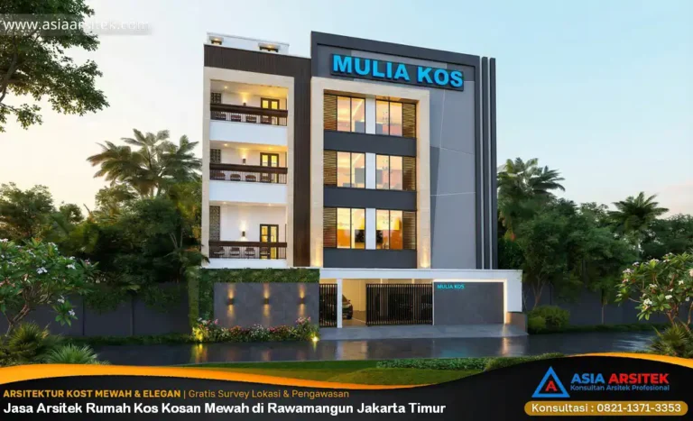 Jasa Arsitek Rumah Kos Kosan Mewah di Rawamangun Jakarta Timur