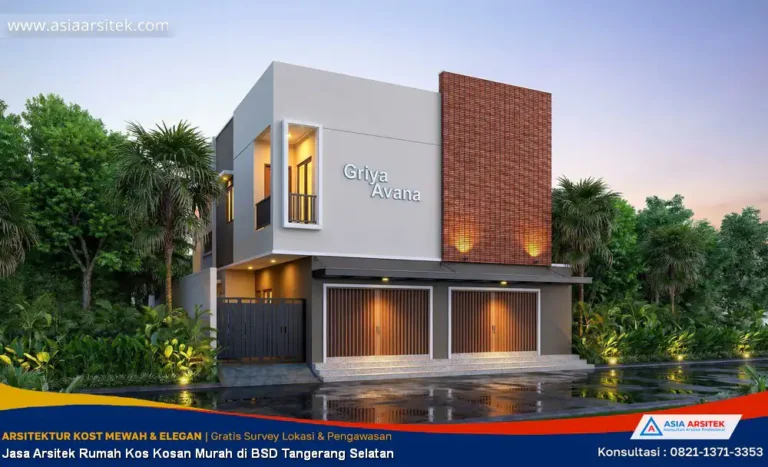 Jasa Arsitek Rumah Kos Kosan Murah di BSD Tangerang Selatan