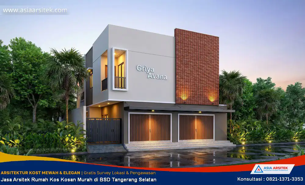 Jasa Arsitek Rumah Kos Kosan Murah di BSD Tangerang Selatan