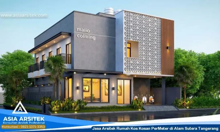 Jasa Arsitek Rumah Kos Kosan PerMeter di Alam Sutera Tangerang