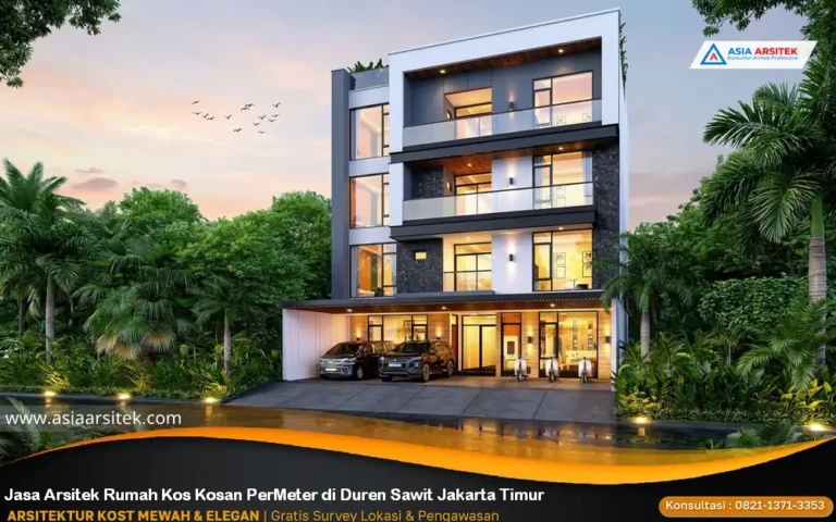 Jasa Arsitek Rumah Kos Kosan PerMeter di Duren Sawit Jakarta Timur