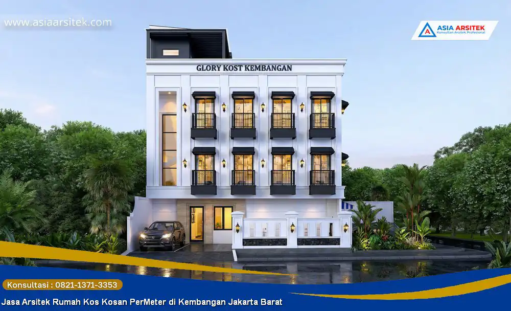 Jasa Arsitek Rumah Kos Kosan PerMeter di Kembangan Jakarta Barat