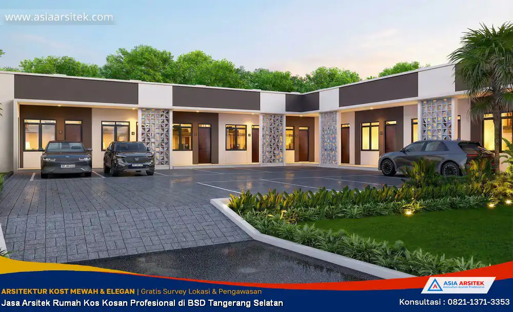 Jasa Arsitek Rumah Kos Kosan Profesional di BSD Tangerang Selatan