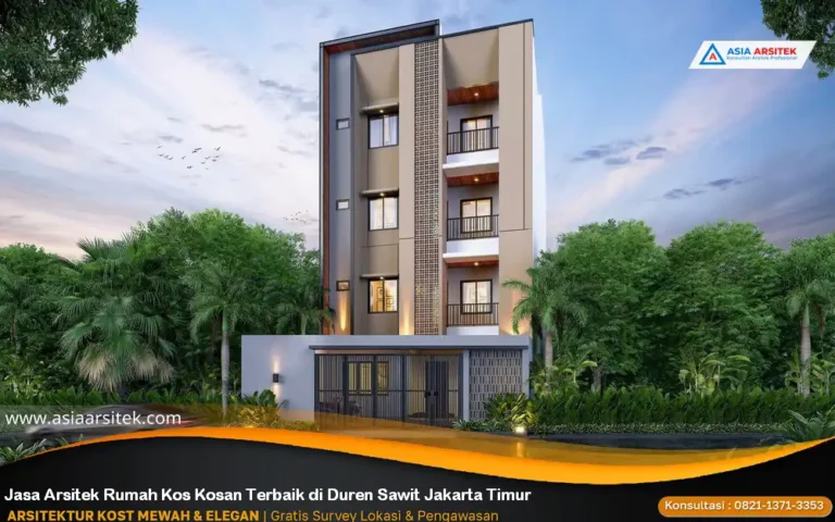 Jasa Arsitek Rumah Kos Kosan Terbaik di Duren Sawit Jakarta Timur