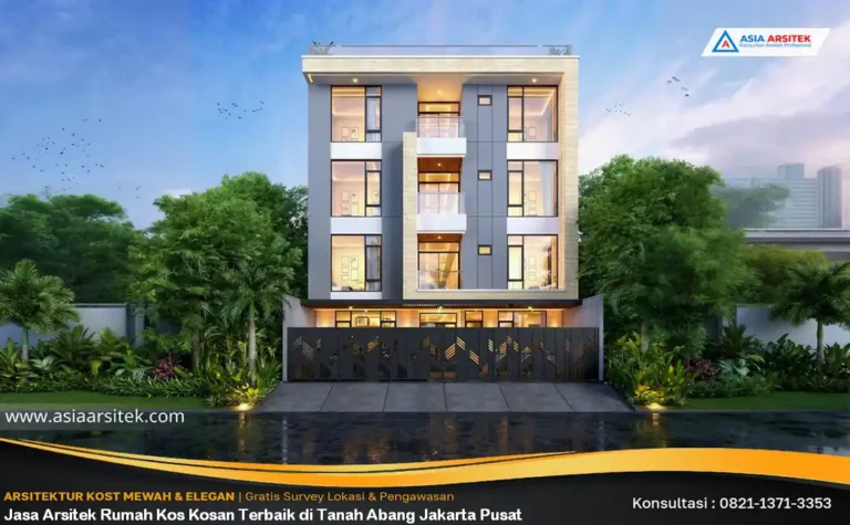 Jasa Arsitek Rumah Kos Kosan Terbaik di Tanah Abang Jakarta Pusat