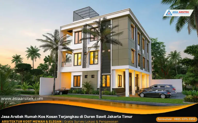 Jasa Arsitek Rumah Kos Kosan Terjangkau di Duren Sawit Jakarta Timur