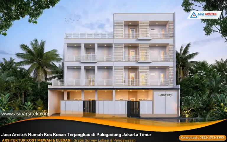Jasa Arsitek Rumah Kos Kosan Terjangkau di Pulogadung Jakarta Timur