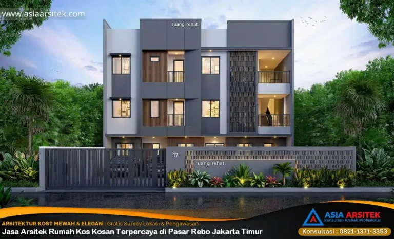 Jasa Arsitek Rumah Kos Kosan Terpercaya di Pasar Rebo Jakarta Timur