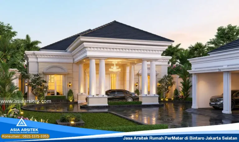 Jasa Arsitek Rumah PerMeter di Bintaro Jakarta Selatan