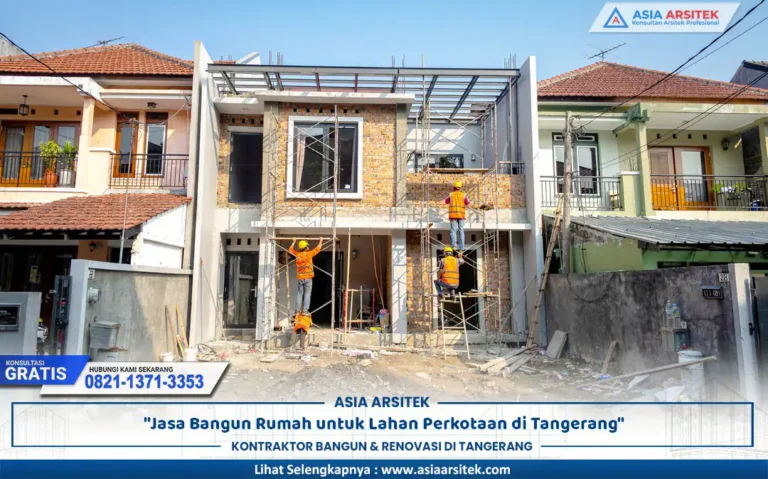 bangun rumah perkotaan Tangerang di lahan terbatas dengan desain modern