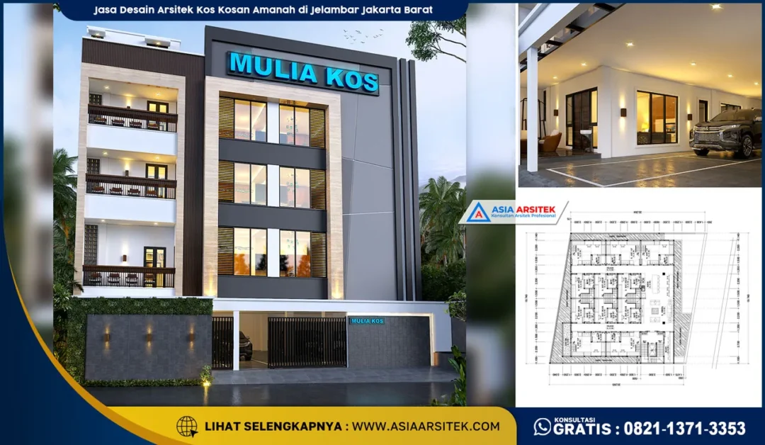 Jasa Desain Arsitek Kos Kosan Amanah di Jelambar Jakarta Barat