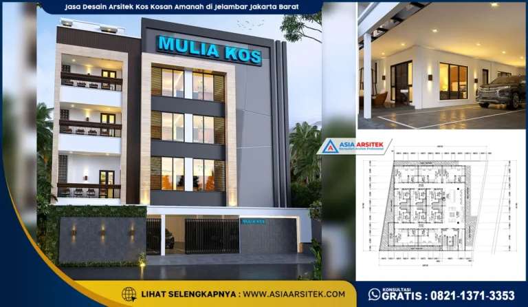 Jasa Desain Arsitek Kos Kosan Amanah di Jelambar Jakarta Barat