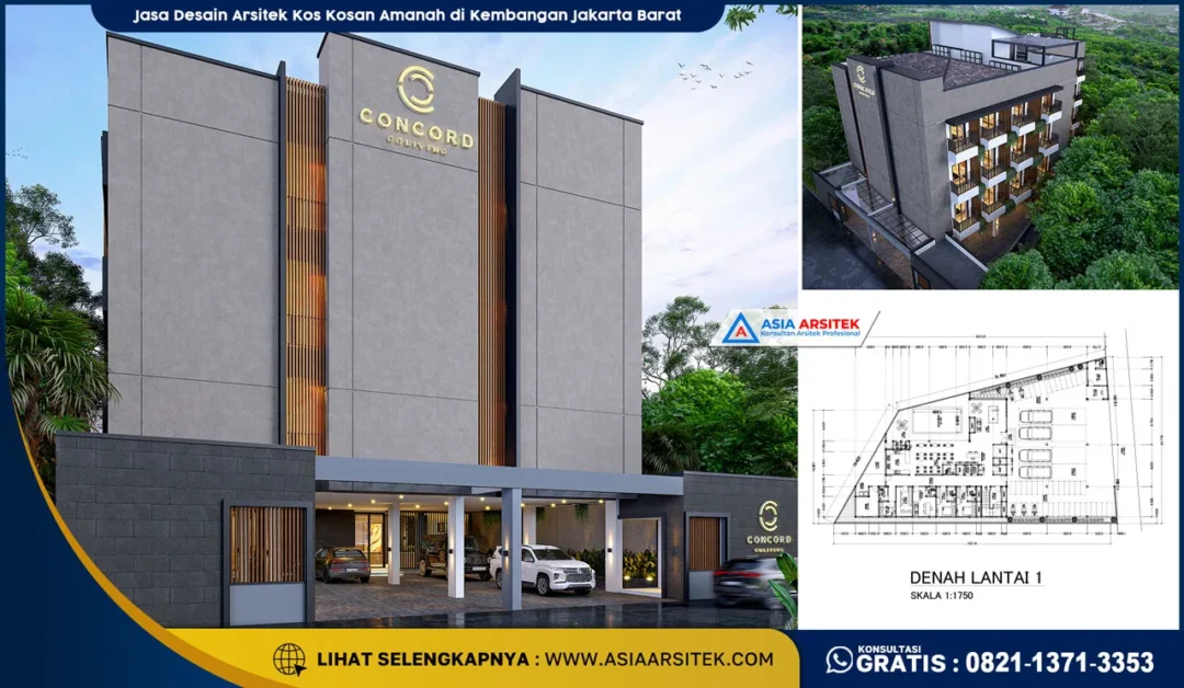 Jasa Desain Arsitek Kos Kosan Amanah di Kembangan Jakarta Barat